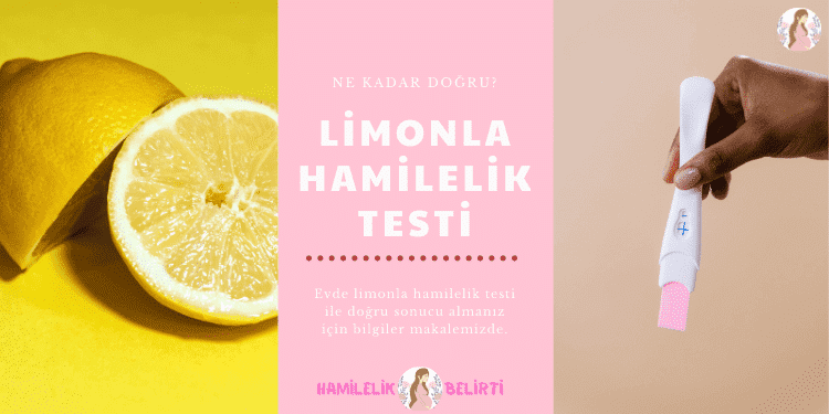 limonla hamilelik testi -